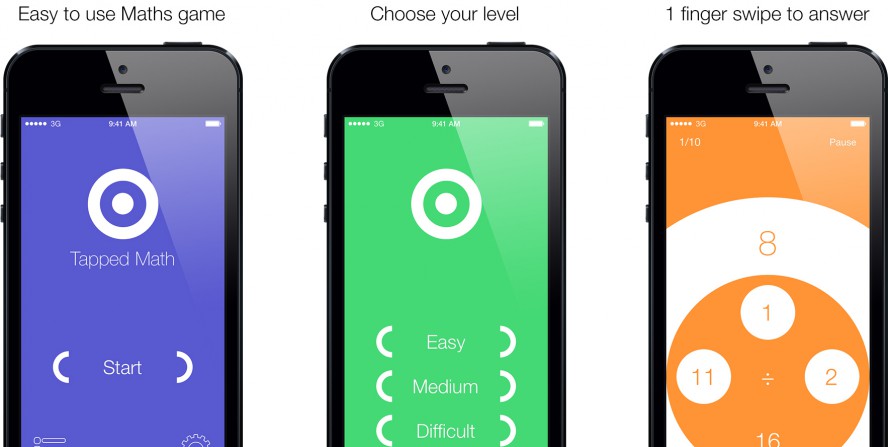 Tapped Math - Finger Swiping Mental Arithmetic Game